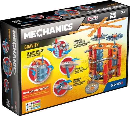 Miniatura 13 de Geomag Gravity Classic Mechanics - Juguetes magnéticos para niños a partir de 8 años, 153 imanes educativos STEM para niños, bloques magnéticos