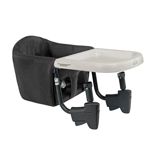 Miniatura 15 de Chicco FastLock 360 Trona Giratoria con Gancho, Trona Portátil para Bebés y Niños Pequeños, Se Instala en Segundos Carbón/Gris