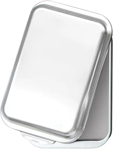 Nordic Ware, molde para bizcocho clásico, de metal, 9 x 13, con tapa, Plateado