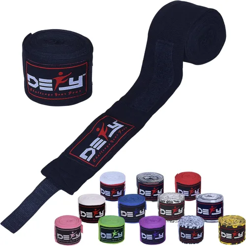 Miniatura 10 de DEFY Professional – Vendas elásticas profesionales para manos, de 180 pulgadas (457.2 cm), para boxeo, muay thai, MMA, para hombre y mujer - Par Rojo