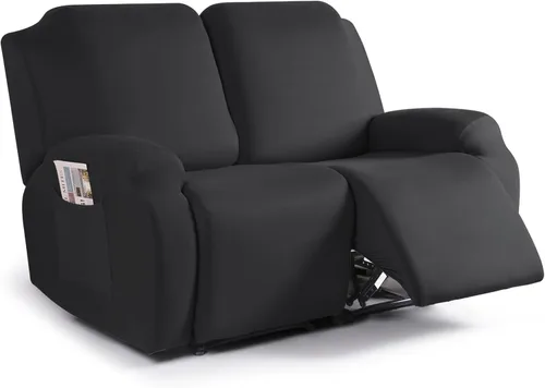 Miniatura 28 de TAOCOCO Funda para sofá reclinable, 3 piezas de fundas de tela de poliéster elástica para sofá reclinable de 3 asientos, protector de muebles suave