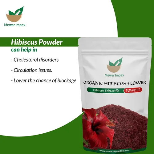 Miniatura 2 de Polvo de hibisco 100% orgánico (3.53 oz) Gudhal para paquete facial y cabello opaco y cuero cabelludo seco, promueve el crecimiento del cabello