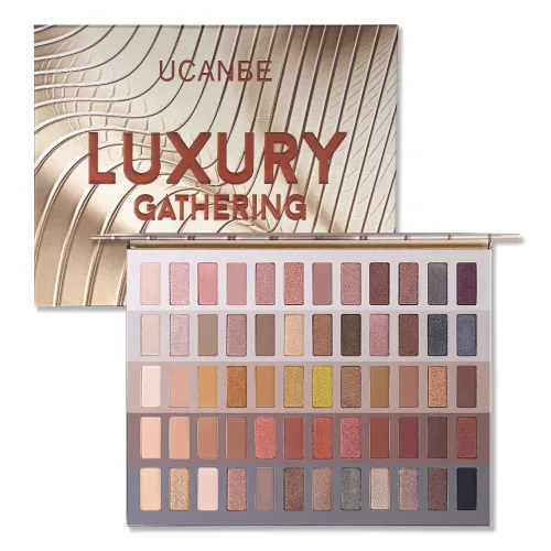 Miniatura 8 de UCANBE Luxury Gathering - Paleta de maquillaje de sombra de ojos neutra, brillo mate mate con purpurina sutil, sombra de ojos sutiles, desnudos