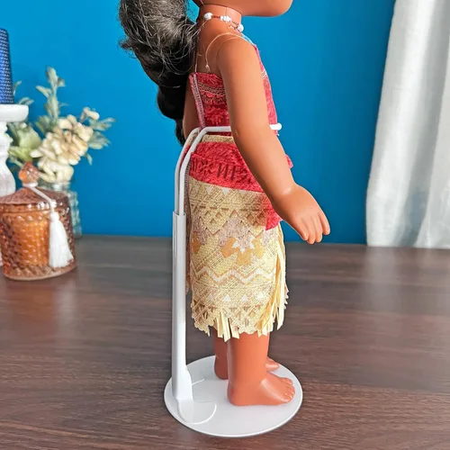 Miniatura 6 de Plymor DSP-60W - Soporte ajustable blanco para muñecas, se adapta a muñecas o figuras de acción de 10, 11, 12, 13 y 14 pulgadas, la cintura es de 2