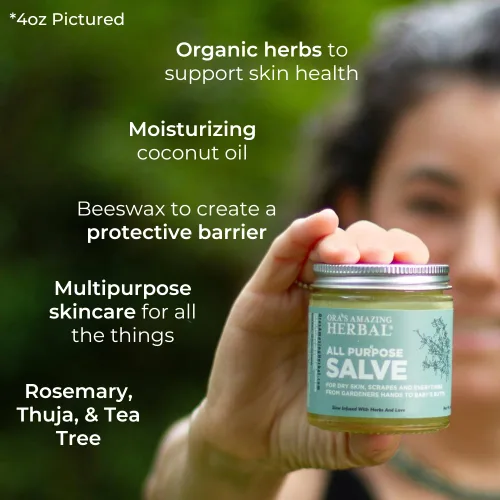 Miniatura 2 de Ora's Amazing Herbal Salvamento multiusos, bálsamo curativo para la piel con árbol de té, caléndula de consuelda, plátano, tomillo, cera de abejas