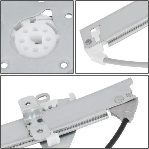 Miniatura 3 de DNA MOTORING Elevalunas eléctrico delantero izquierdo del lado del conductor sin motor compatible con Sentra 1991-1994 / Tsuru 1994-2012