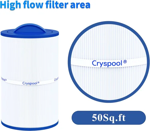 Miniatura 6 de Cryspool® 07022 Filtro compatible con Caldera 50, Caldera Spas, C-7350, 1019401, 73532, PCD50N, FC-3963, cartucho de filtro de spa de 50 pies