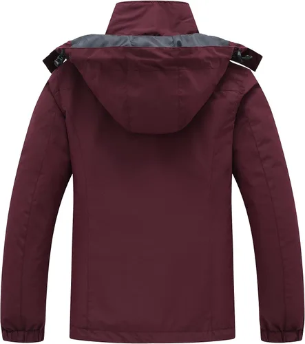 Miniatura 2 de PTSOC Womens 3 in 1 Waterproof Ski Jacket Warm Winter Snow Coat Windproof Hooded Snowboarding Raincoat