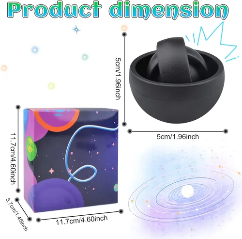 Miniatura 3 de Juguete antiestrés para adultos, 4 piezas de fidget spinner para adolescentes, ideas de regalo para niños de 8 a 12 años, juguete para aliviar