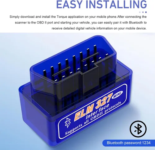 Miniatura 6 de Escáner OBD2, ELM327 V2.1 Herramienta de diagnóstico Bluetooth, lector universal de código de automóvil para Android iOS, monitor de datos