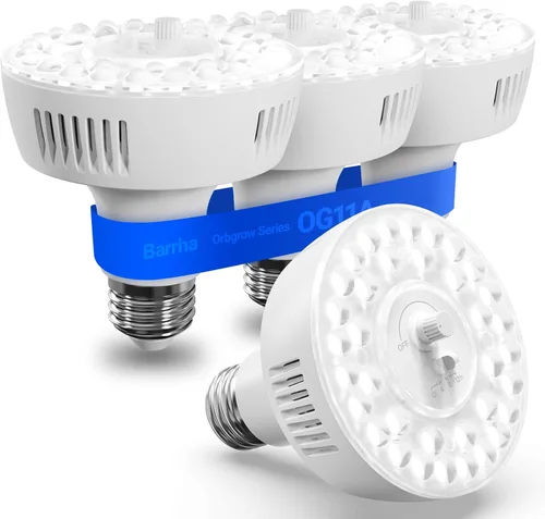 Miniatura 10 de Barrina Orbgrow OG11A - Bombillas de cultivo para plantas de interior, atenuación y sincronización integradas, 4000K 11W (equivalente a 100 W)