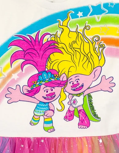 Miniatura 4 de DreamWorks Trolls Poppy - Vestido para niñas pequeñas a niños pequeños