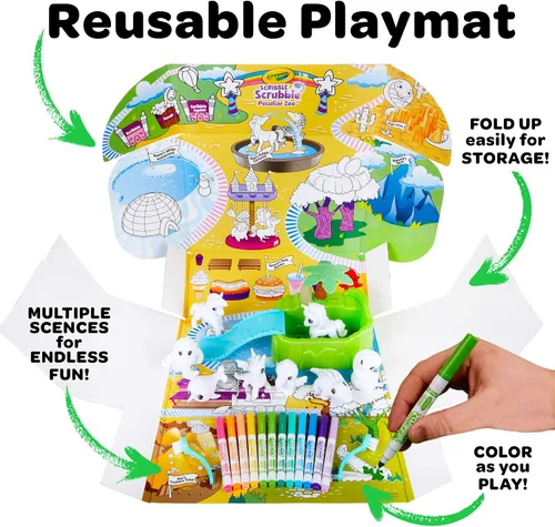 Miniatura 7 de Crayola 74-7430-E-000 Washimals Peculiar Zoo Playset