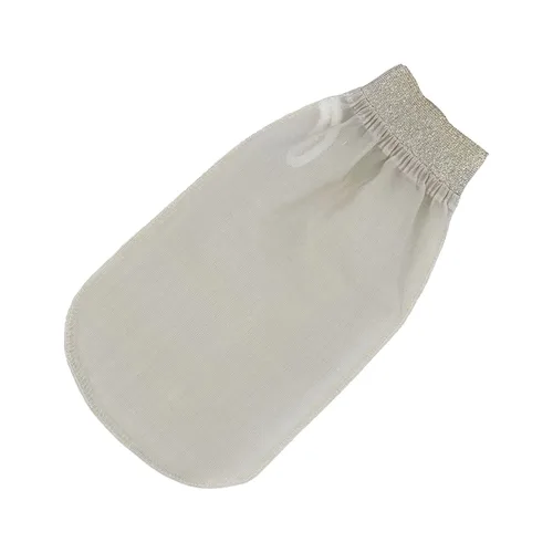 Miniatura 3 de Feel Fine Manopla exfoliante turca – Guante Hammam Kese de seda 100% cruda para hombres y mujeres Exfoliante turco hecho a mano para el baño