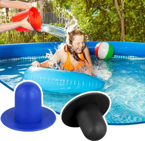 Miniatura 6 de XIHIRCD 2 tapones de piscina para piscina sobre el suelo, filtro de bomba de filtro tapón de orificio de pared de piscina, repuesto compatible