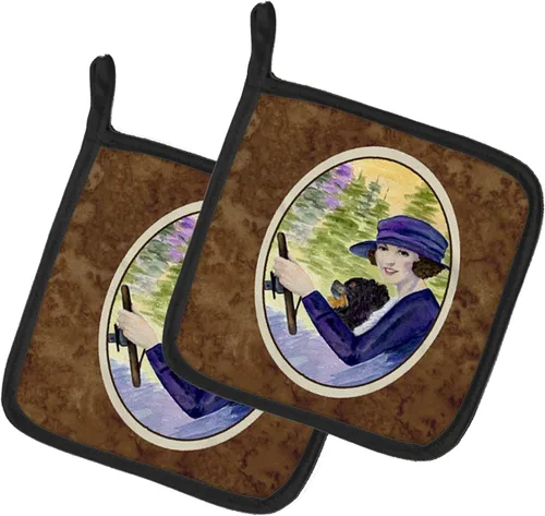 Miniatura 54 de Caroline's Treasures SS8617PTHD - Juego de soportes para ollas de cocina resistentes al calor, almohadillas calientes para horno para cocinar, Husky