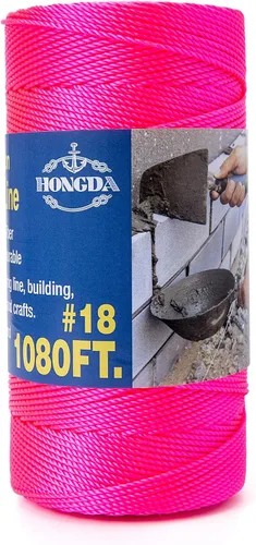 Miniatura 32 de HONGDA Cuerda de nailon, cuerda de nailon trenzado #18 de 250 pies, perfecta para trabajos de mampostería y para el diseño de construcción general