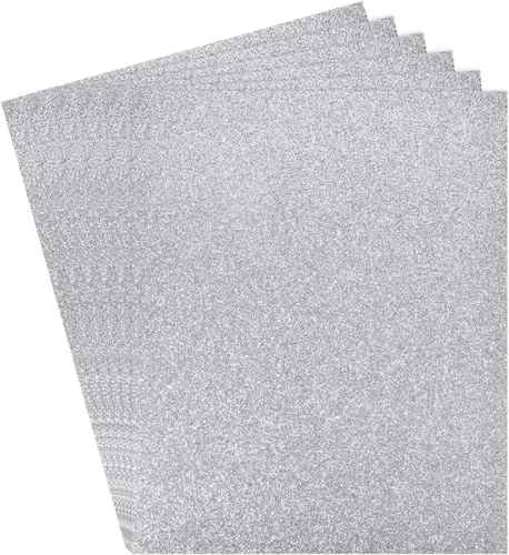 Miniatura 11 de Rebower Hojas de espuma EVA con purpurina, [para proyectos de artes y manualidades] – 11 x 8 pulgadas, 0.079 in de grosor/negro/6 piezas