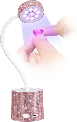Miniatura 10 de Lámpara de uñas LED UV, mini luz UV para esmalte de uñas de gel, secador de uñas LED recargable, secado rápido, lámpara de uñas UV para el hogar