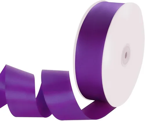 Miniatura 10 de Cinta de tela de satén de 1-1/2 pulgadas de ancho x 50 yardas, cinta negra perfecta para lazos de bricolaje, guirnaldas, envoltura de regalos