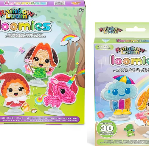 Miniatura 11 de Rainbow Loom: Loomies Fairy Tale Paquete de 2 unidades: kit de 4 personajes y kit de 2 personajes. Crea 6 personajes temáticos con 2 kits de bandas