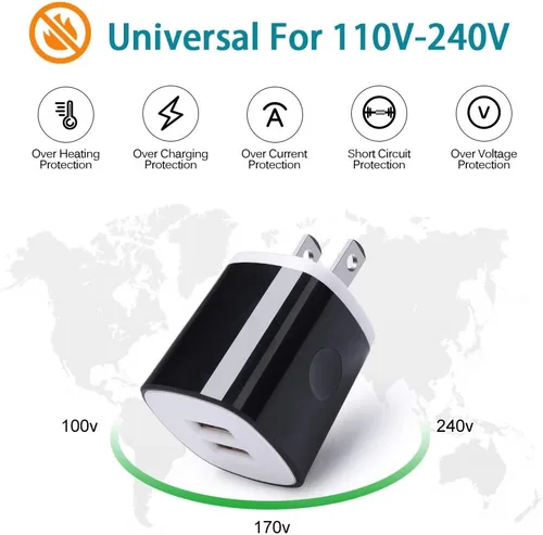 Miniatura 3 de Cubo de carga con cable micro USB, cable de carga rápida compatible con Samsung Galaxy S7/S6/Edge/Active S5 S4 Note 5/4, J7 J3 J2 A7 A10S A10 A6