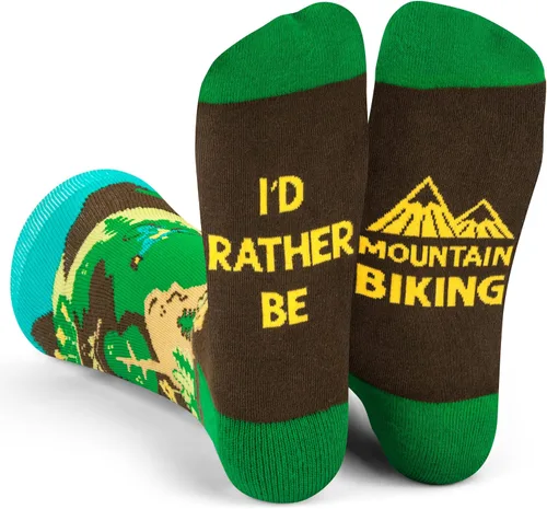 I'd Rather Be - Calcetines divertidos para hombres y mujeres, regalos para golf, caza, camping, senderismo, esquí, lectura, deportes y mucho más