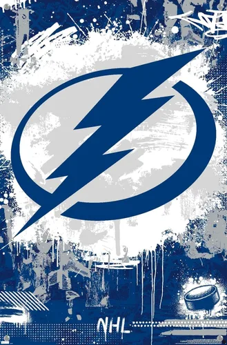 Miniatura 4 de Trends International NHL Tampa Bay Lightning - Póster de pared con logotipo Maximalist 23, 14.72 x 22.37 pulgadas, paquete de póster y alfiler