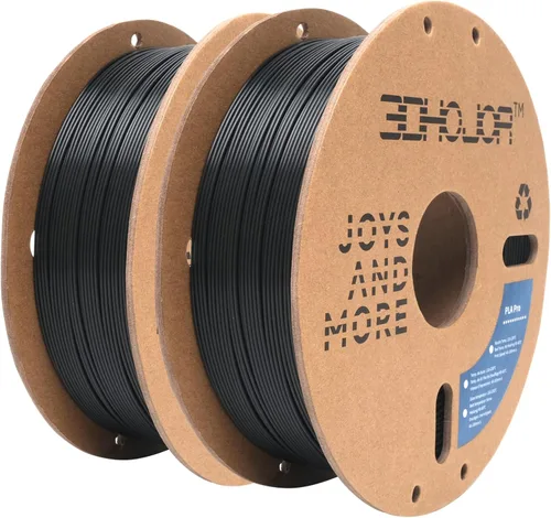 Miniatura 43 de 3DHoJor PLA+ 3D Printer Filament Bundle, Multicolor PLA+ Filament 1.75mm, Vacuum Packed, 0.25kg*8 Pack, 2kg Total, Black+Bone