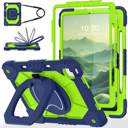 Miniatura 16 de WESOROL Funda para iPad Air de 13 pulgadas M4/M3/M2 2026/2025/2024 con soporte para lápiz, protector de pantalla, soporte giratorio de 360°, funda