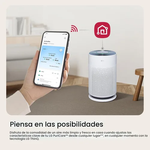 Miniatura 8 de LG PuriCare 360 - Purificadores de aire para el hogar, habitación grande y pequeña, dormitorio, hasta 2,059 pies cuadrados en 1 hora con filtro