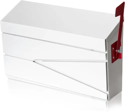 Miniatura 10 de Ydocabinit Buzón de montaje en pared, buzón de gran capacidad para casa, caja de correo metálica de acero galvanizado a prueba de óxido, buzones