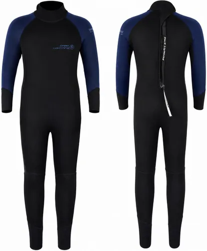 Dark Lightning - Traje de neopreno térmico para niños de 3/2 mm para niños y niñas, traje de baño térmico de neopreno, traje de baño de una pieza