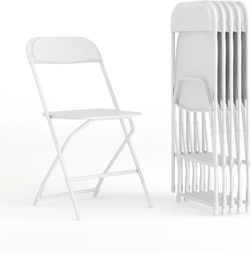 Miniatura 24 de Flash Furniture Hercules Series Silla plegable de plástico, color rojo, paquete de 6, capacidad de peso de 650 libras, cómoda silla para eventos