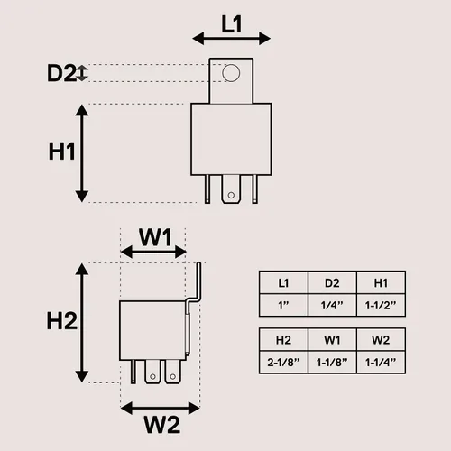 Miniatura 7 de OLS, relé eléctrico de 12 V, 30/40 A, 5 clavijas, SPDT Bosch