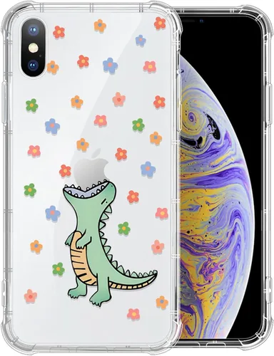 Miniatura 17 de Funda compatible con iPhone XR, TPU suave, transparente, a prueba de golpes, funda protectora transparente para iPhone XR, cactus