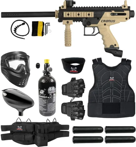 Miniatura 12 de Maddog Tippmann Cronus Basic Paintball Gun Marker and Accessory Starter Packages [HPA] Marker, 48ci/3000psi Compressed Air Tank, Mask, Hopper