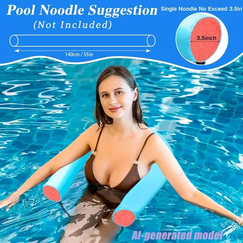 Miniatura 3 de Silla flotante de malla para adultos, silla flotante de piscina, flotador, silla de fideos, flotadores para accesorios de piscina y juguetes