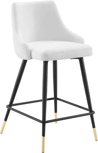 Miniatura 14 de Modway Adorn Performance - Taburete de terciopelo para mostrador, color gris
