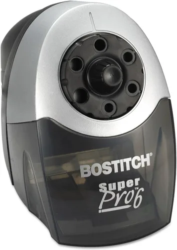 Miniatura 7 de Bostitch SuperPro 6 sacapuntas eléctrico comercial, 6 orificios, negro/plata (eps12hc)