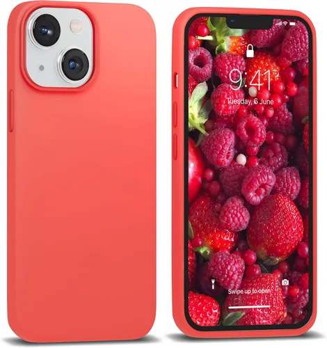 Miniatura 21 de IceSword Funda compatible con iPhone 13 Mini, color morado clavo, fundas de silicona para teléfono, ultra delgada, protección a prueba de golpes