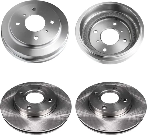 Miniatura 68 de Detroit Axle - 4 rotores de freno para Ford 2012 2013 2014 F-150 Lobo, repuesto de rotores de freno de disco: rotor delantero de 13.78 pulgadas