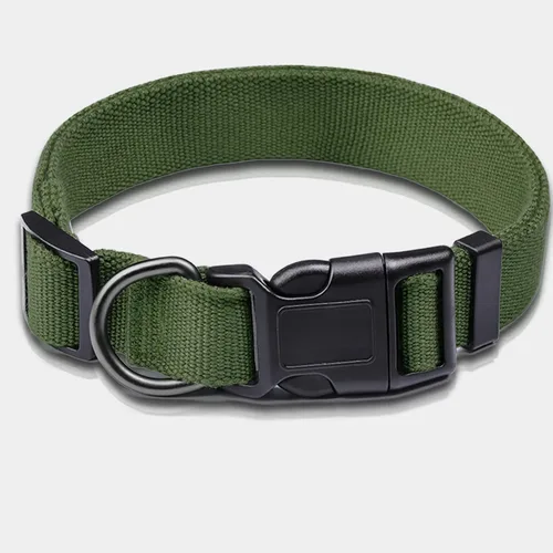 Miniatura 21 de Collar de perro azul para perros pequeños, transpirable, antiolor y suave, cómodo para cachorros de piel sensible, 90% rayón de bambú, hebilla Azul