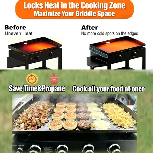 Miniatura 3 de Protector de viento magnético para plancha Blackstone de 22 pulgadas, compatible con accesorios de parrilla Blackstone, bloqueador de viento