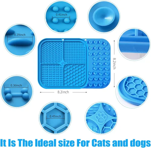 Miniatura 2 de Alfombrilla de lamer para perros, almohadilla de lamer premium con ventosas para aliviar la ansiedad del perro, cuencos de alimentación lenta