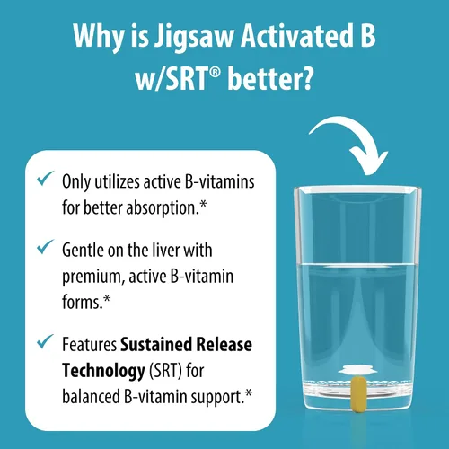 Miniatura 5 de Jigsaw Health Complejo B activado con SRT, 120 comprimidos