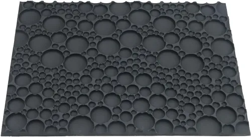 Miniatura 9 de mostsom Molde de silicona para pastel de encaje para fondant y chocolate, decoración de burbujas redondas en relieve, herramientas de horneado