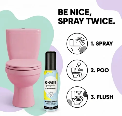 Miniatura 2 de Oopsie Poopsie Aerosol para inodoro, artículos esenciales de viaje, cada uno hasta 300 usos, desodorante de olor de baño con aceites esenciales