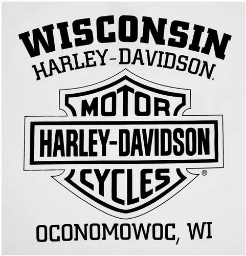 Miniatura 2 de Harley-Davidson playera de mangas largas para hombre Distressed Freedom Fighter, blanca