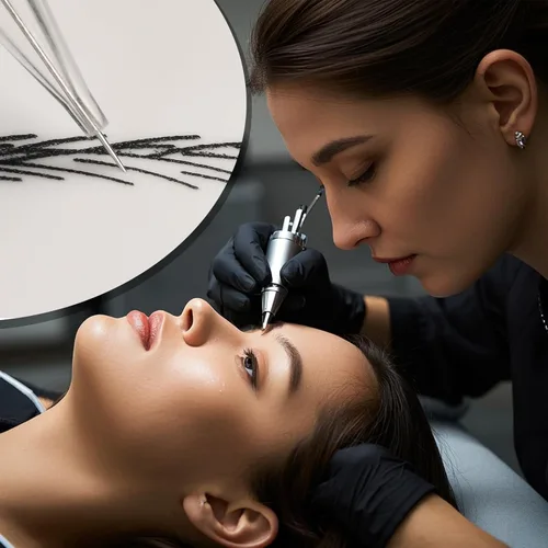 Miniatura 6 de ATOMUS 10 Uds. Cartucho de tatuaje de cejas Agujas desechables de maquillaje permanente para máquina de tatuaje delineador de ojos de cejas (1R)